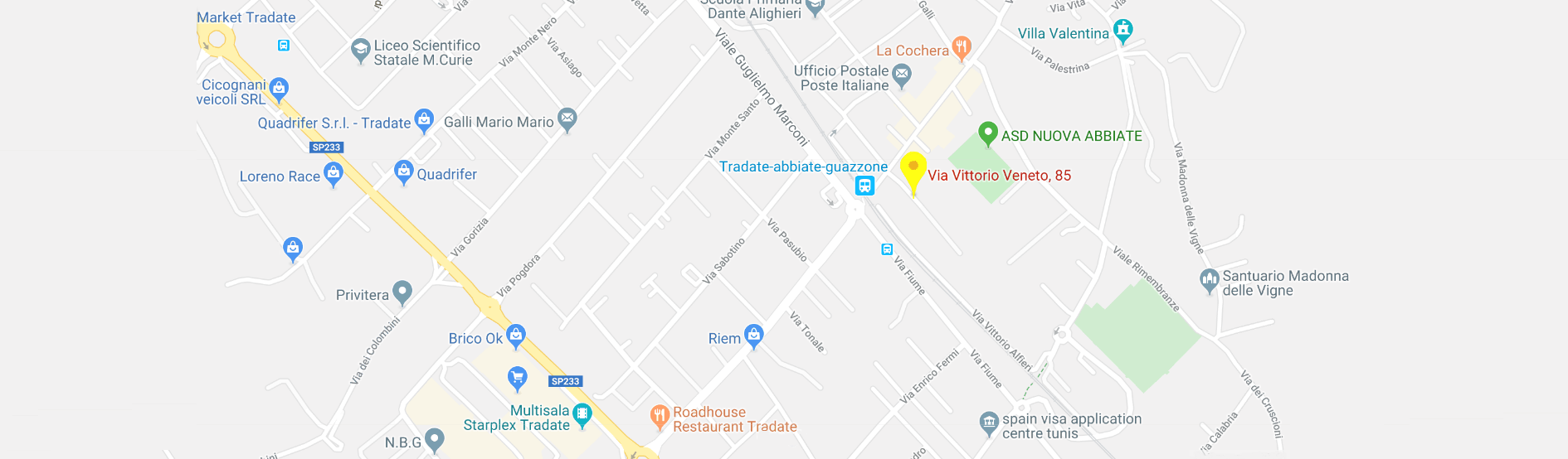 Via Vittorio Veneto, 85 - 21049 Tradate